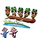 Price comparison product image Homgaty Story Telling Sack Bag Finger Puppets Nursery Rhyme Fairy Tale Aussie Toys Children Gift Present (Five Little Speckled Frogs)