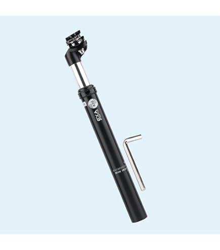 Tige De Selle à Ressort Post Moderne 33 Cm - Argent Rétro ⌀ 27,2 Mm