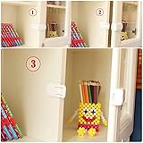 CalMyotis® Schubladen und Schranksicherung für Kindersicherungohne bohren zum kleben (5 Stück) - 6