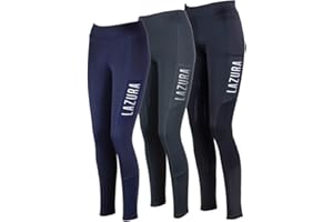 Lazura - Winter Reithose für Kinder & Damen Emilia | gefütterte Thermo-Leggings mit Silikon-Vollbesatz | Jungen & Mädchen Reitleggings mit Fleece-Innenseite | Kinder & Damen Reitbekleidung