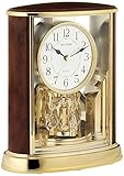 Gehäuse Holznachbildung Rhythm Standuhren Analog goldfarben/braun 7724-20