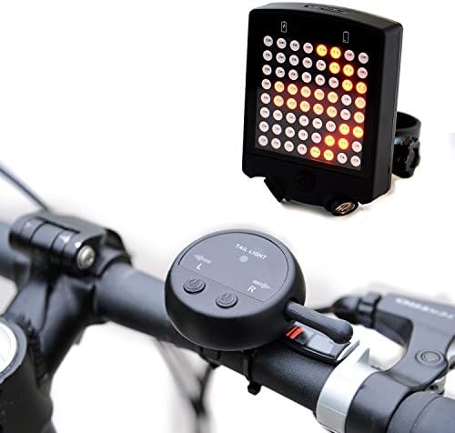 Swivel Bike Signals Light, Bright 64 LED Cycling Rear Tail Light Waterproof Wireless Smart Remote Control Bicycle Safety Warning Light