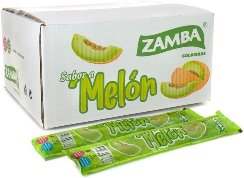 Flash ZAMBA Polos Líquidos para Congelar, Polines 1 Caja 55 Unidades (Melón)