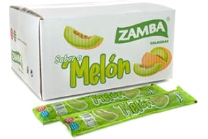 FUNTASTYC Flash ZAMBA Polos Líquidos para Congelar, Polines 1 Caja 55 Unidades (Melón)