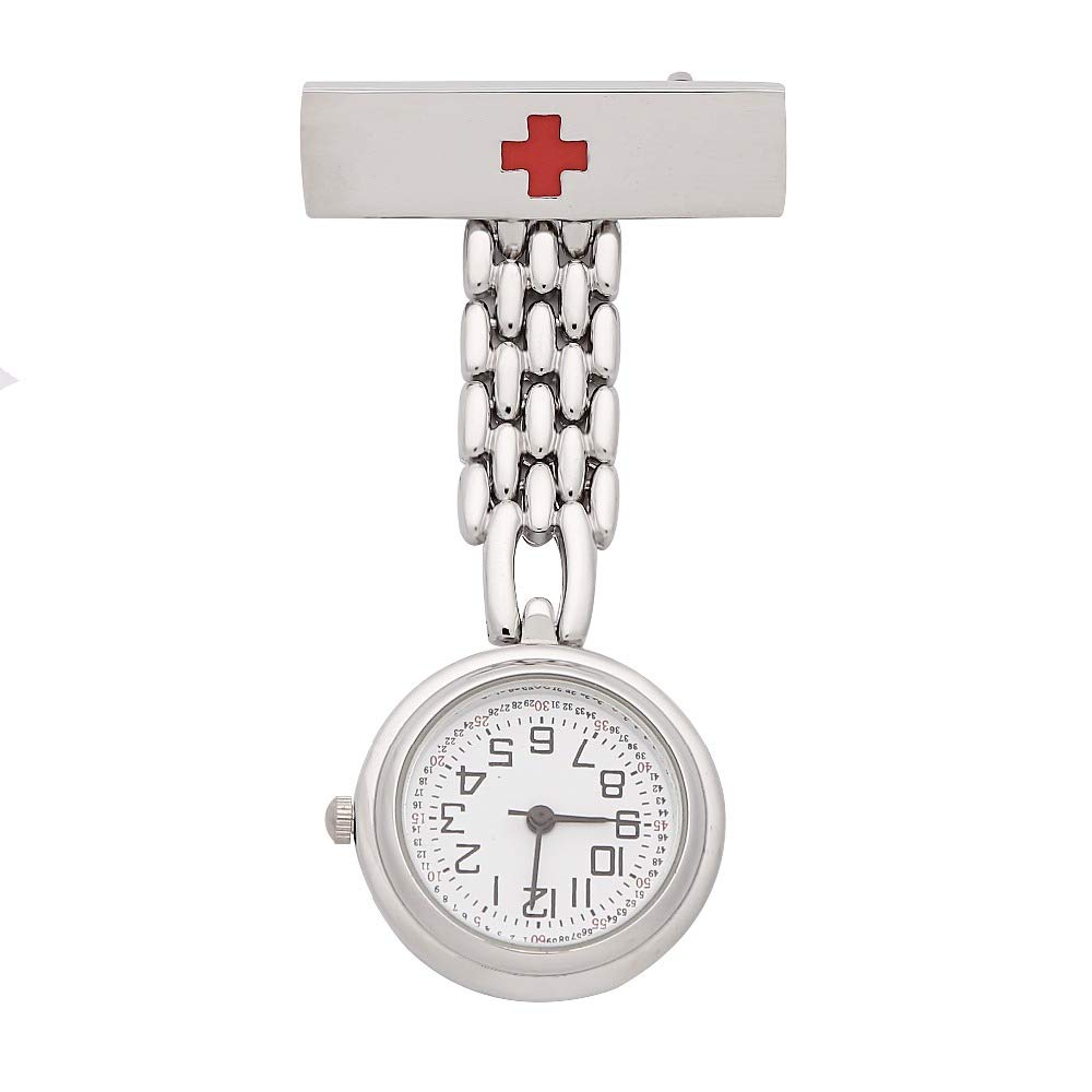 Flyproshop-Krankenschwester-Uhr-fr-Frauen-Pflege-FOB-Uhren-Medical-Pocket-Sanitter-Quarzuhr-Mnner-Octagon-Dial-Design-Clip-on-Edelstahl-hngende-Damen-Damen-Taschenuhren-mit-rotem-Kreuz