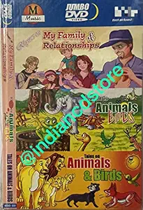 Rhymes On My Family & Relationships / Rhymes On Animals Birds / Tales On Animal & Birds (Kids Rhymes English Dvd)