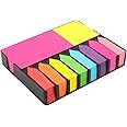 R H lifestyle Sticky Notes Set Memo Pad with 8 Sticky Tabs, Bright Neon Colors Sticky Notes Pad (200 Sheets Each) for Office Stationery School Supplies