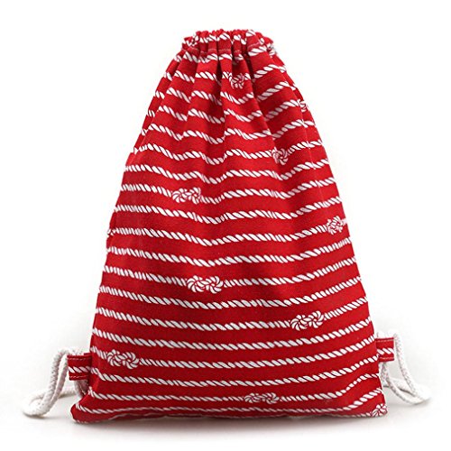 Preisvergleich Produktbild Xinan Womens Canvas Rucksack (Rot)