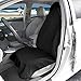 Price comparison product image Hiveseen Universal Waterproof Car Front Seat Cover, Made of Durable Sweat Towel, Super Absorbent Sweat, Non-Slip and Machine Washable, Single Seat Protector Perfect for Athletes Workout (Black)
