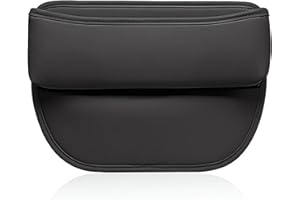 Ianulus Autositz Gap Aufbewahrungsbox, Tragbar und Einfach zu Verstauen Aufbewahrungsbox Autositz, Aufbewahrungsbox für Autositze Auto Organizer, Universal-auto Organizer Vorne (Schwarz)
