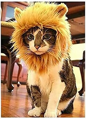 Polo honey Pet Costume Lion Mane Wig Turns Your Pet Into a Ferocious Lion