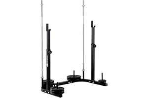 JK Fitness JK6065, Cavalletto portabilanciere Unisex Adulto, Nero, Unica