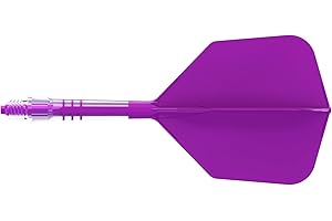 CUESOUL CUESUL Rost T19 Eje de dardo Integrado de Carbono y Vuelo de ala grande, Conjunto de 3