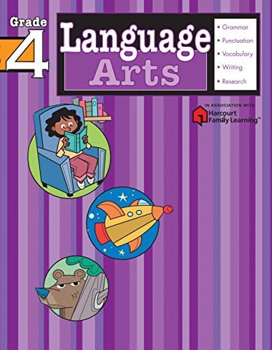 Language Arts: Grade 4 (Flash Kids Harcourt Family Learning)
