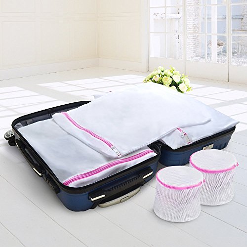 [7er Set] iCozzier Wäschenetze mit großem hochwertigem Reißverschluss Wäschebeutel für Kleidung, Unterwäsche, Socken, BHs, Feinwäsche, Unterwäsche, Pullover usw - 6