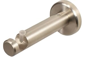 iso-design Wandhalter aus Edelstahl für 12 mm Gardinenstangen