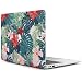Produktbild MacBook 12 Zoll Hülle, L2W Matte Print Tropische Palm Blätter Pattern Beschichtete PC Hard Schutzhülle Cover für Macbook 12 "Zoll mit Retina Display (Modell A1534) - Palm Blätter & Rote Blumen