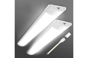 Litglobe 5FT LED Batten Light,50W 6500K Daylight Linkable LED Tube Light,Super Bright 5000LM Fluorescent Lights,120 °Beam Angle Strip Lights for Office Garage Workshop