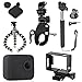 Produktbild madridgadgetstore® Wesentliche Kit Pack Standard Zubehör für Kamera Camcorder Go Pro GoPro Hero4 Hero3 + Hero3 Hero 4 3 + 3 Black Silver WindSlayer Schaumstoff Windschutzscheibe Monopod Selfie Mast Lanze schwarz Tripod-Kugeln Octopus Rohr Radfahren Fahrrad Mountain Bike Rahmen ultracompato seitliche Montage leicht Deckel Ziel Sport Freien Ende