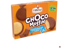 St Michel - Choco Muffin - Sponge Cake Dipped in Chocolate Milk - 6 portions - 180G