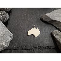 AUSTRALIEN Landkarten Anhänger in 925er Silber