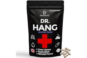 DIRECTPURITY Dr. Hang, Recover Faster with Natural Remedies Liver Detox Supplement with NAC & DHM + Vitamins Bs with Magnesium and Rosemary Leaf 60 Capsules, Vegan