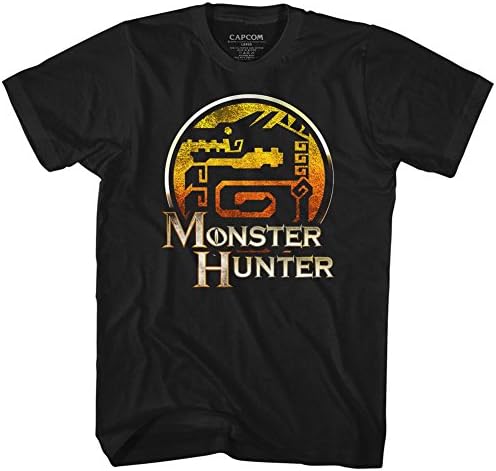Monster Hunters Mens MH T-Shirt, Small, Black