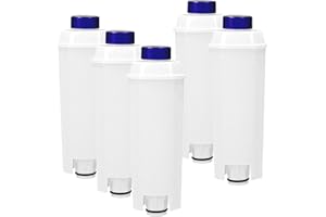 VonBueren 5 filtri dell'acqua come DeLonghi DLS C002 | per macchine da caffè automatiche DeLonghi come Combi/ECAM/Espresso/Magnifica/Prima Donna | Filtro/cartuccia