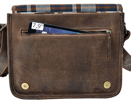 Umh  ngetasche Gusti Leder studio  Fred  Schultertasche Ledertasche Arbeitstasche Unitasche Freizeittasche B  ffelleder Echt Leder Unisex Dunkelbraun 