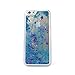 Price comparison product image HQS Transparent Quicksand Glitter Stars Bling Hard Back Case Cover for iPhone 6 4.7" (Blue)