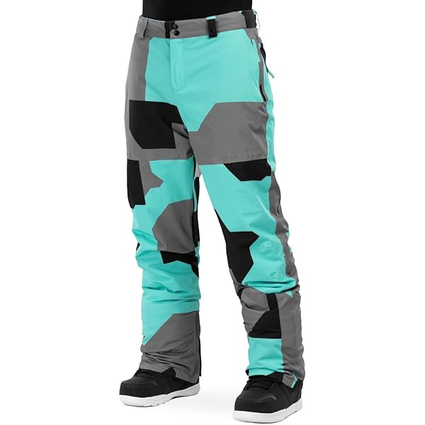 Pantalon De Snowboard SIROKO P1 Astral - Imperméable 10K, Coupe Ample, Genoux Articulés - Pour Ski Et Sports D'hiver