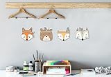 luvel – 3D-Wanddeko Kinderzimmer 4er-Set – (M1) *** NEUHEIT *** süße bunte Indianer Tierköpfe mit 3D-EFFEKT in TOP Qualität / 10mm Kunststoff / MADE IN GERMANY - 7