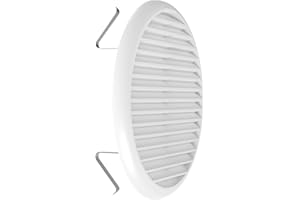 plikc ⌀ 80-125-1 Pezzo Griglia GPF Grille d'aération, Blanc
