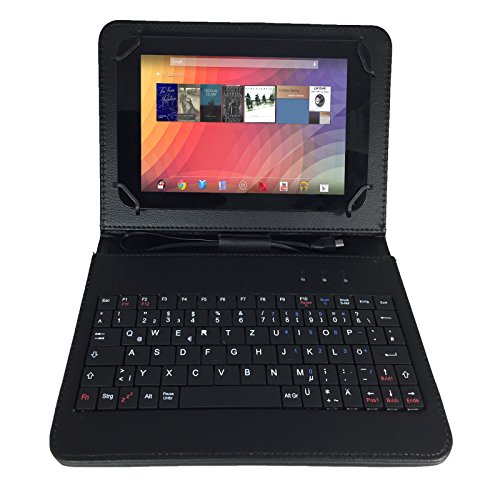 Archos 70 Xenon / 70 Cobalt 17,8 cm 7.0 Tablet Pc Tasche mit Tastatur + Touch Pen – 7 Zoll Tastatur Schwarz - 2