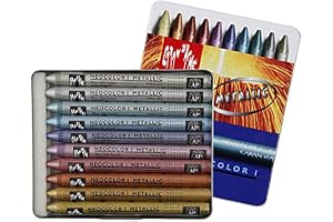 Caran D'Ache Neocolor 1 Tin of 10 Metallic