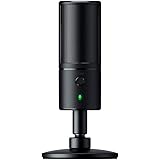 Razer Seiren X - USB Kondensator-Mikrofon für Streaming (Kompakt mit Schockdämpfer, Superniere Aufnahmemuster, latenzfrei, St