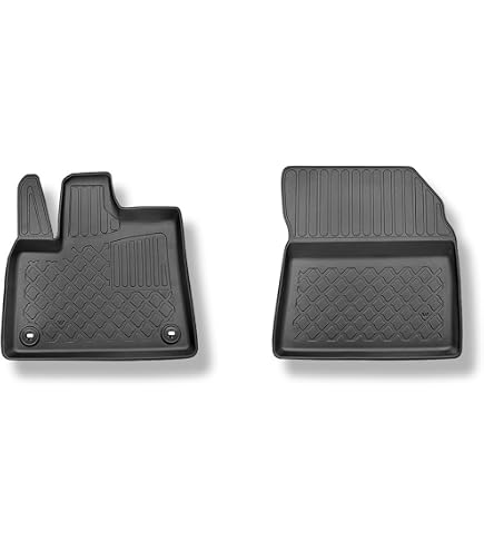 MOTOS Tappetini Auto In Velour Premium Per Opel Combo D (2012-2018), Set 2 Pezzi, Colore Rosso-blu, Spessore 10 Mm, Antiscivolo