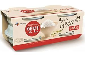 INCYTEFC CJ Cooked Rice (Hetbahn) - Korean Microwavable Instant White Rice 210g - Korean rice pack, Korean convenience food, Instant microwave rice (Pack 36)