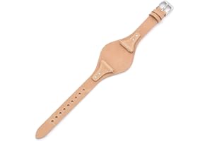 THEAGE 18 mm Federsteg Echtleder Uhrenarmband Ersatz für Fossil ES4286 ES4114 ES4113 ES3838 ES3748 ES3625 ES3616 ES3615