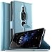 Produktbild KuGi Cubot p20 Hülle, Cubot p20 Wallet Case, Brieftasche Case Hülle PU Kunstleder Flip Case mit Standfunktion Kartenfächer und Bargeld für Cubot p20 smartphone.Blau
