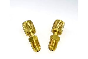 UKD 2 pièces en Laiton R32 R410A adaptateurs de Connexion de réfrigérant mâle 5/16 à Adaptateur de climatisation Femelle 1/4 Adaptateur de réfrigérant