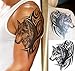 Body Art Temporary Removable Tattoo Stickers Wolf LHX-36 Sticker Tattoo - FashionLife