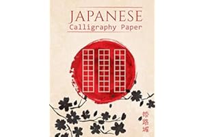 Japanese Calligraphy Paper: 130 Page Notebook for Genkouyoushi Kanji Hand Lettering