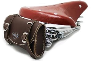 CUCUBA Sella Vintage con 3 Molle + Borsello MONTEGRAPPA Colori Vari (Marrone+Marrone)