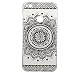 Produktbild P8 Lite 2017 / Honor 8 Lite Cover , IJIA Ultradünne Transparente Schwarz Klassik Blume TPU Weich Silikon Stoßkasten Hülle Handyhülle Schutzhülle Handyhüllen Schale Case Tasche für Huawei P8 Lite 2017 / Honor 8 Lite + 24K Gold Aufkleber