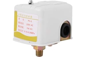 WEIYIROTY Interrupteur de pression, commande de pressostat, pompe à eau durable interrupteur de pression de pompe à eau pour pompe à eau allumer/éteindre automatiquement