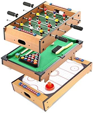 3-5 years old children's table football / billiard / snooker / table tennis / children's toy package ( Color : A )