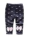 Zhuannian Baby Girls Bowknot Fleece Lining Leggings Trousers (2-3t, Grey bow)