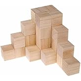 turanahşap(168) GOart Store Ahşap K&uuml;p Bloklar 4 Cm - 10 Adet - Doğal Ahşap K&uuml;p doğalahşap