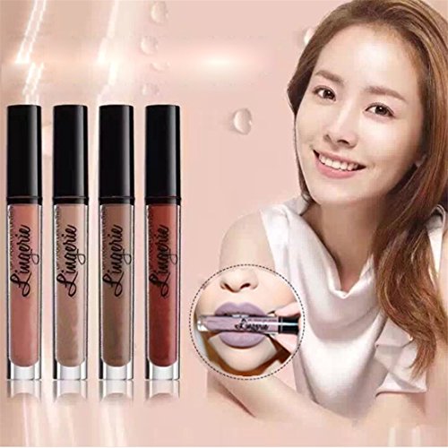 VWH 1pcs Luxus Metallische Wasserdicht Lipgloss flüssiger Lippenstifte - 4